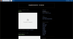 Desktop Screenshot of embedded-video.blogspot.com