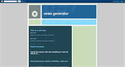 Desktop Screenshot of news-generator.blogspot.com