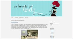 Desktop Screenshot of becominglovely.blogspot.com