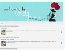 Tablet Screenshot of becominglovely.blogspot.com