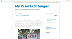 Desktop Screenshot of myresortsbatangas.blogspot.com