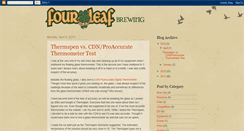 Desktop Screenshot of fourleafbrewing.blogspot.com