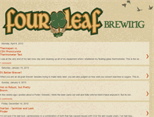 Tablet Screenshot of fourleafbrewing.blogspot.com