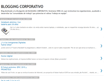 Tablet Screenshot of bloggingcorporativo.blogspot.com