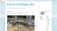 Desktop Screenshot of friendsofsebago.blogspot.com