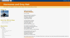 Desktop Screenshot of hormonesandgrayhair.blogspot.com