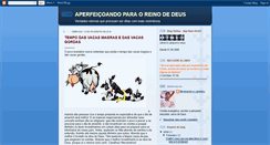 Desktop Screenshot of aperfeicoandoparaoreino.blogspot.com