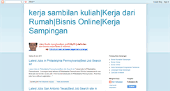 Desktop Screenshot of kerja-sambilan-kuliah.blogspot.com