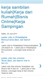 Mobile Screenshot of kerja-sambilan-kuliah.blogspot.com