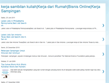 Tablet Screenshot of kerja-sambilan-kuliah.blogspot.com