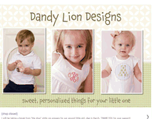 Tablet Screenshot of dandyliondesigns.blogspot.com