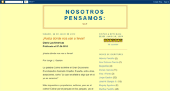 Desktop Screenshot of nosotros-pensamos.blogspot.com