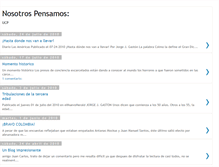 Tablet Screenshot of nosotros-pensamos.blogspot.com