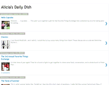 Tablet Screenshot of aliciasdailydish.blogspot.com