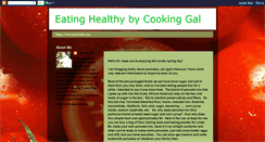 Desktop Screenshot of eatinghealthybycookinggal.blogspot.com