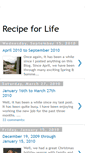 Mobile Screenshot of ourrecipeforlife.blogspot.com