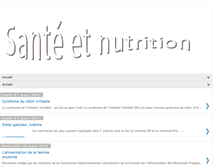 Tablet Screenshot of hana-santeetnutrition.blogspot.com