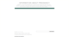 Desktop Screenshot of information-about-pregnancy.blogspot.com