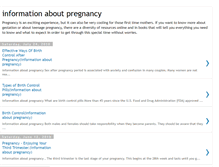 Tablet Screenshot of information-about-pregnancy.blogspot.com