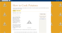 Desktop Screenshot of howtocookpotatoes.blogspot.com