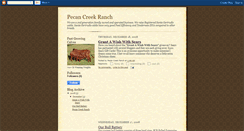 Desktop Screenshot of pecancreekranch.blogspot.com