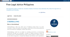 Desktop Screenshot of freelegaladvicephilippines.blogspot.com