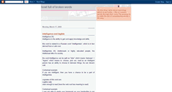 Desktop Screenshot of bowlfullofbrokenwords.blogspot.com