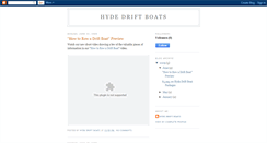Desktop Screenshot of hydedriftboats.blogspot.com