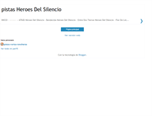 Tablet Screenshot of pistas-heroes-del-silencio.blogspot.com