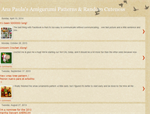 Tablet Screenshot of amigurumipatterns.blogspot.com
