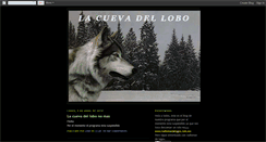 Desktop Screenshot of lacueva-dellobo.blogspot.com