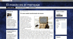 Desktop Screenshot of elmiedoeselmensaje.blogspot.com