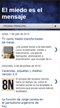 Mobile Screenshot of elmiedoeselmensaje.blogspot.com