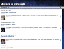 Tablet Screenshot of elmiedoeselmensaje.blogspot.com
