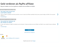 Tablet Screenshot of geld-verdienen-paypro-affiliate.blogspot.com