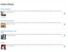 Tablet Screenshot of cincochicas.blogspot.com