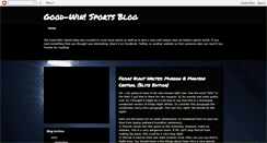 Desktop Screenshot of good-winsportsblog.blogspot.com