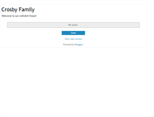 Tablet Screenshot of crosbyfamily.blogspot.com