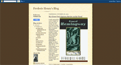 Desktop Screenshot of frederic-henry.blogspot.com