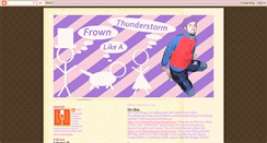 Desktop Screenshot of frownlikeathunderstorm.blogspot.com