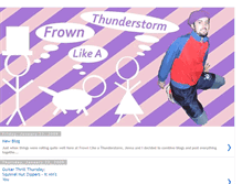 Tablet Screenshot of frownlikeathunderstorm.blogspot.com