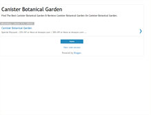Tablet Screenshot of canisterbotanicalgardenz.blogspot.com