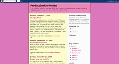 Desktop Screenshot of productjunkiereview.blogspot.com