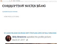 Tablet Screenshot of corruptionsucks.blogspot.com