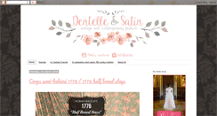 Desktop Screenshot of dentelleetsatin.blogspot.com