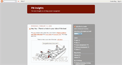 Desktop Screenshot of pminsights.blogspot.com