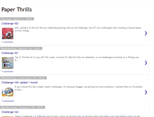 Tablet Screenshot of paperthrills.blogspot.com