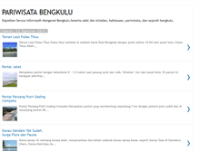 Tablet Screenshot of bengkulu-pariwisata.blogspot.com