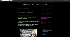 Desktop Screenshot of grupodeartecallejero.blogspot.com