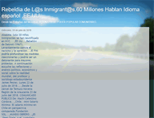 Tablet Screenshot of larebeldiadelosinmigrantes.blogspot.com